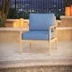 preview thumbnail 179 of 183, Sunbrella Outdoor Deep Seat Cushion Seat 25 x 25.5 x 5 | Back 25 x 18 x 5 - Cast Ocean