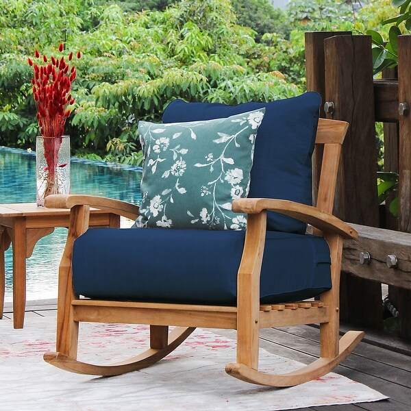 Cambridge Casual Leon Teak Patio Rocking Chair On Sale Bed Bath Beyond 28080464