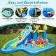 preview thumbnail 8 of 8, Costway Inflatable Water Slide Park with Slide, Jumping Area, Splash - w/ 680W Blower