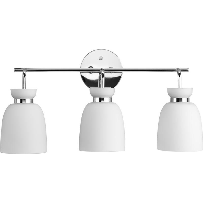 Lexie Collection Three-Light Polished Chrome Contemporary Vanity Light - 22 in x 6.62 in x 11 in