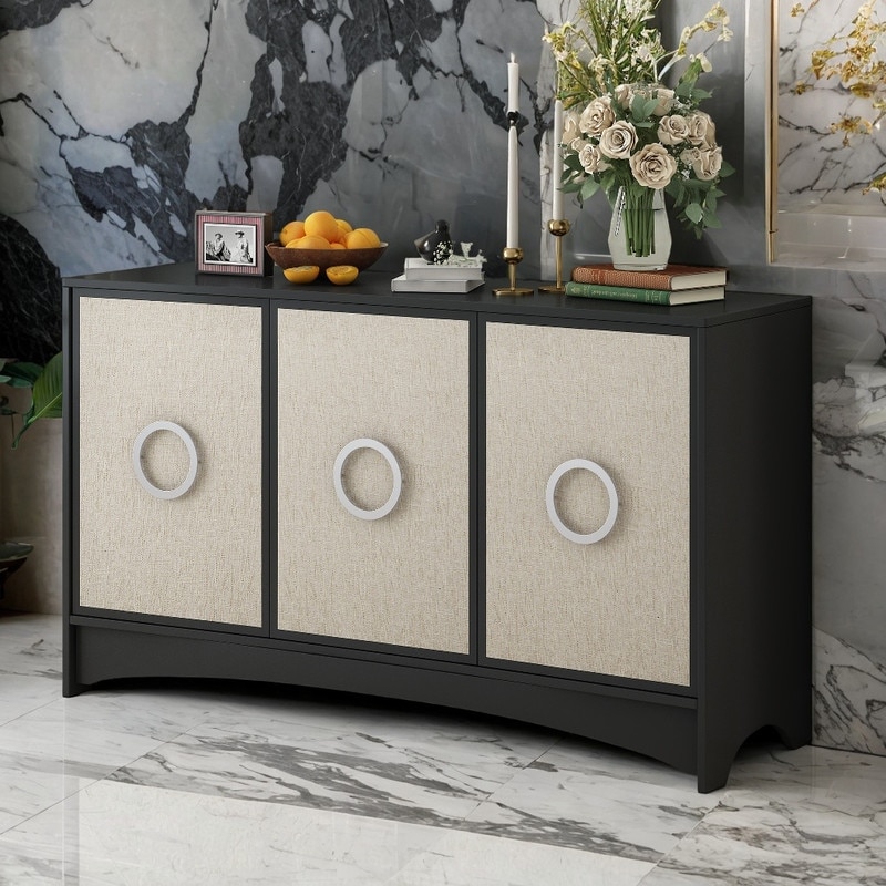 Beige shop buffet cabinet