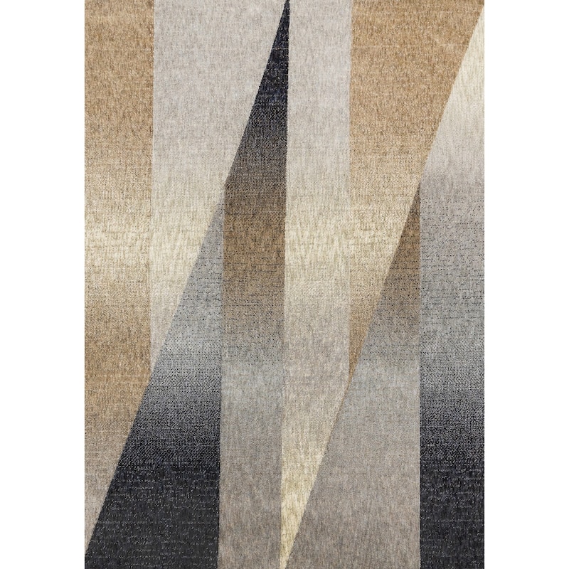 HomeRoots Geometric Modern Rectangle Area Rug - 5' X 8'