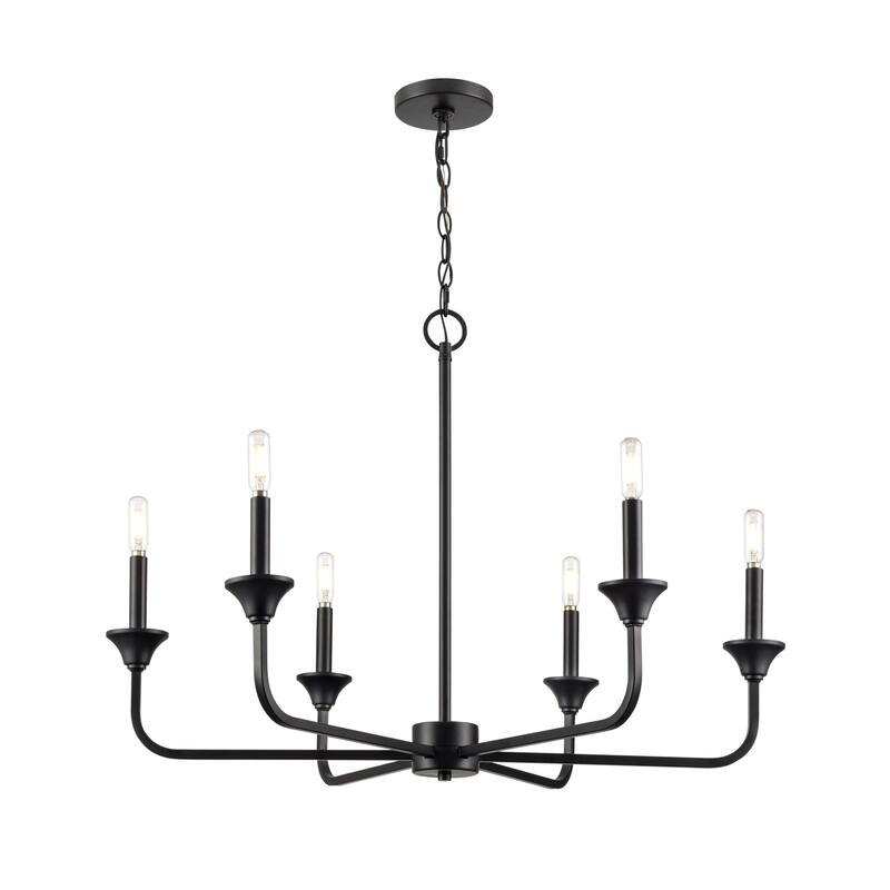 Millennium Lighting 97326 Herring 6 Light 32" Wide Taper Candle Style