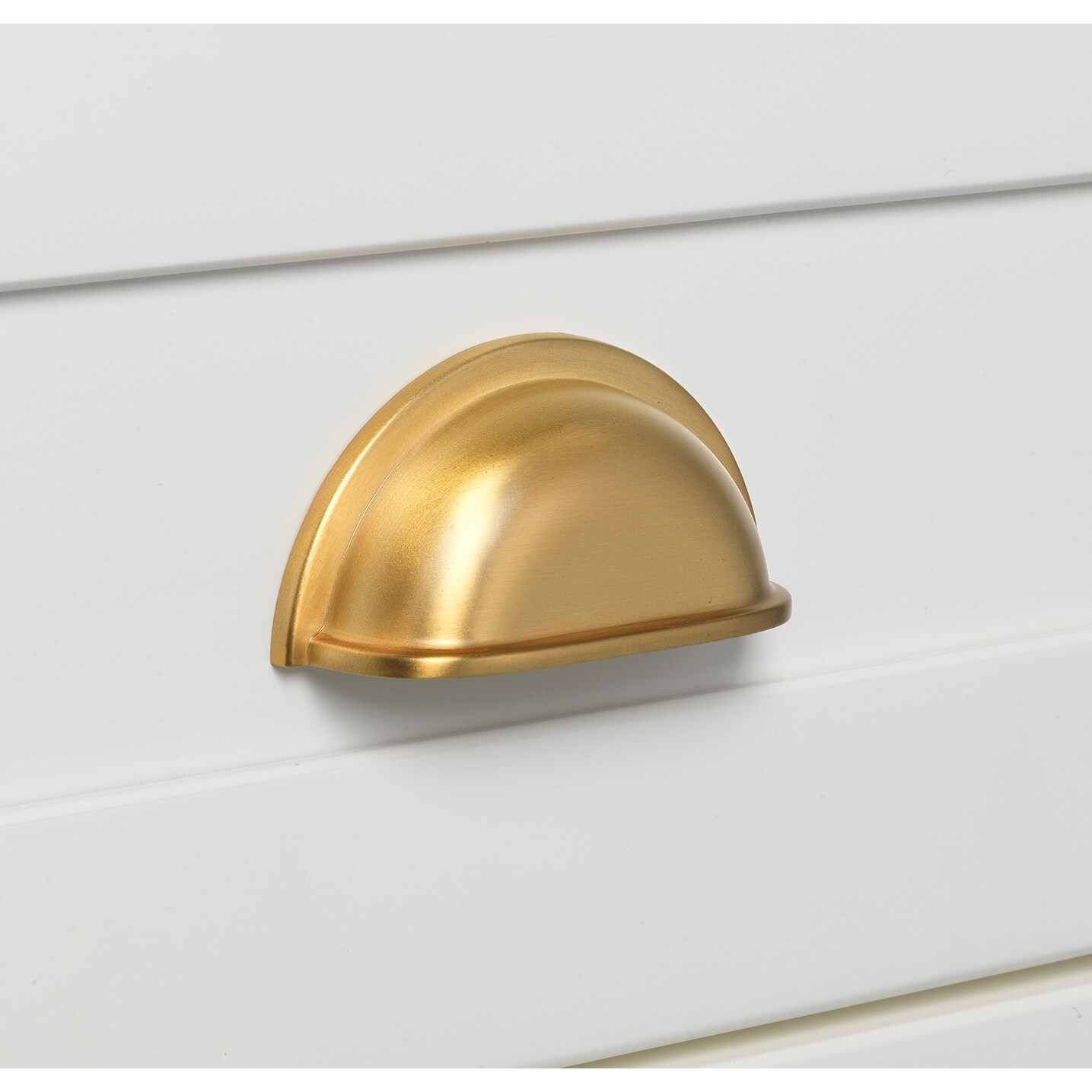 GlideRite 3 inch CC Satin Gold Cup Bin Cabinet Pulls Pack of 10