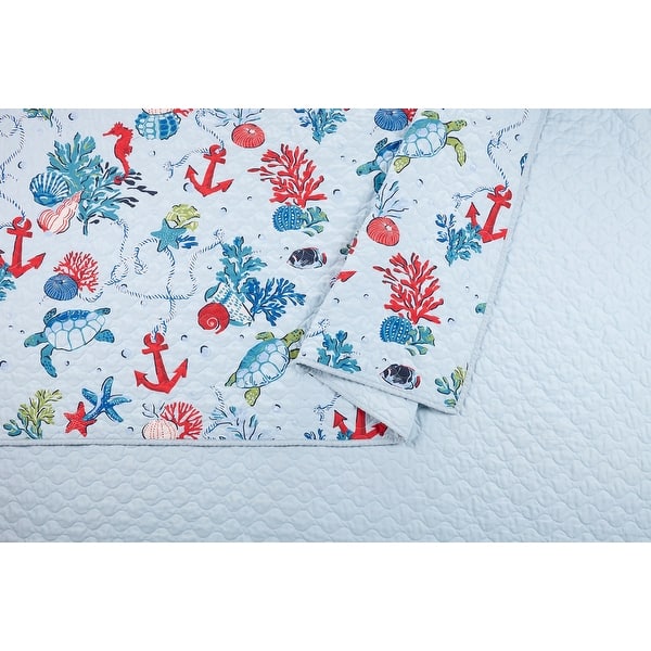 Vera Bradley Anchors Away Quilt Set, 3 Pieces On Sale Bed Bath