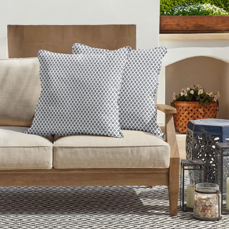Sorra Home Sunbrella Outdoor Corded Pillow Set of 2