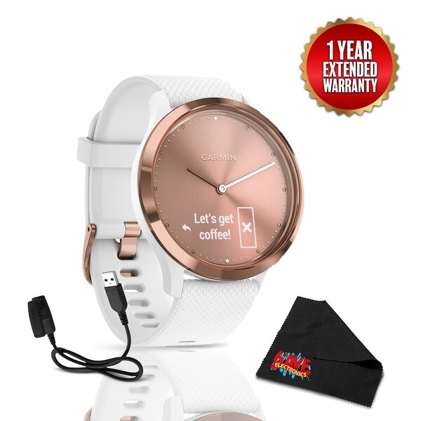 garmin vivomove white and rose gold