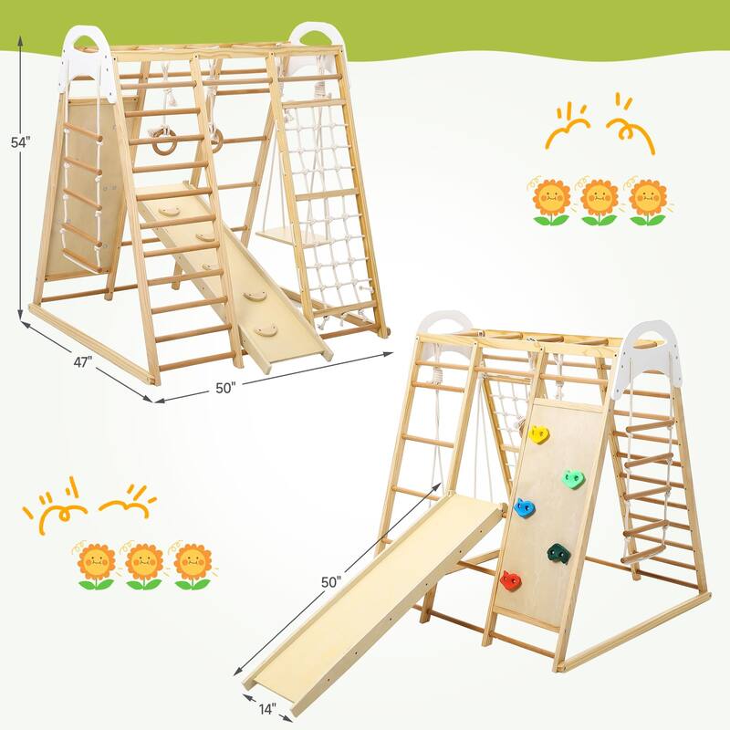 Gym Playset Climbing Structure for Climbing & Sliding for Boys and Girls
