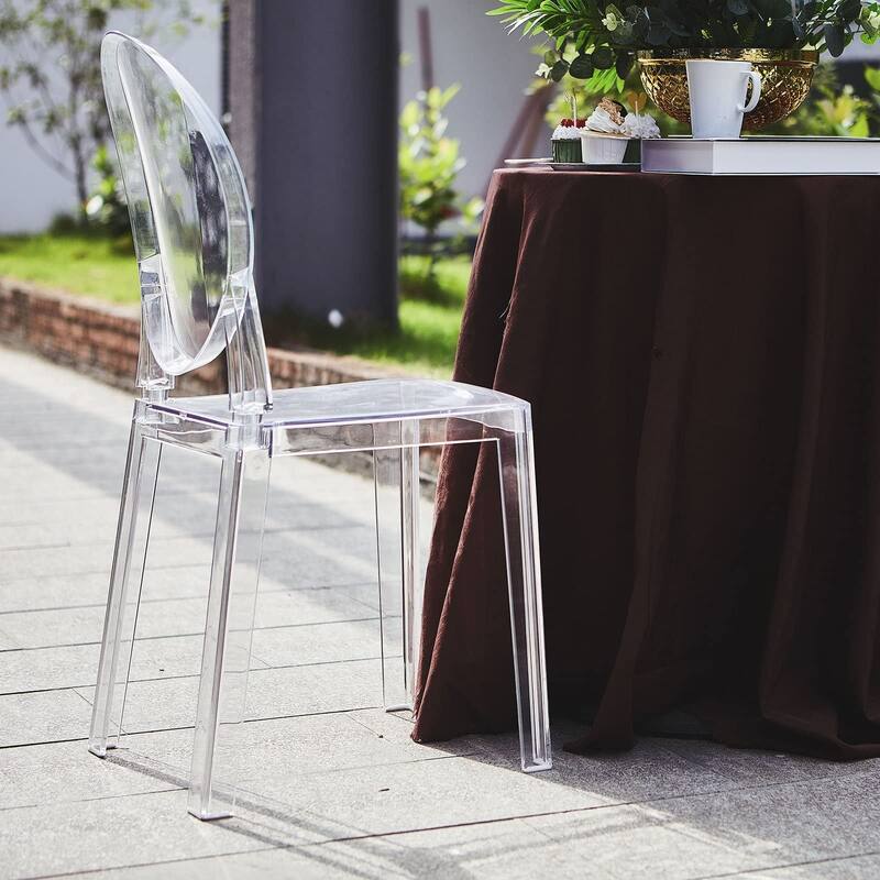 Clear acrylic Armless Chair - Single - clear