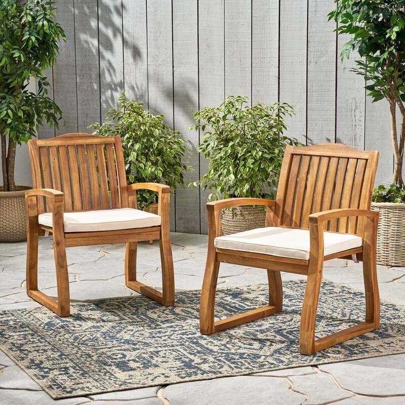 Christopher Knight Home - Della Wood Dining Chairs (Set of 2) - Brown