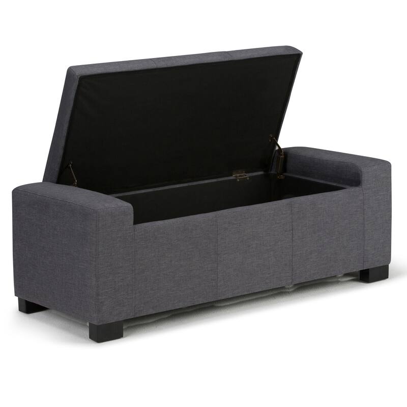WYNDENHALL Santa Fe 51 inch Wide Contemporary Rectangle Storage Ottoman