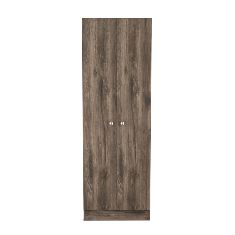 Buxton Rectangle 2-Door Storage Tall Cabinet Carbon