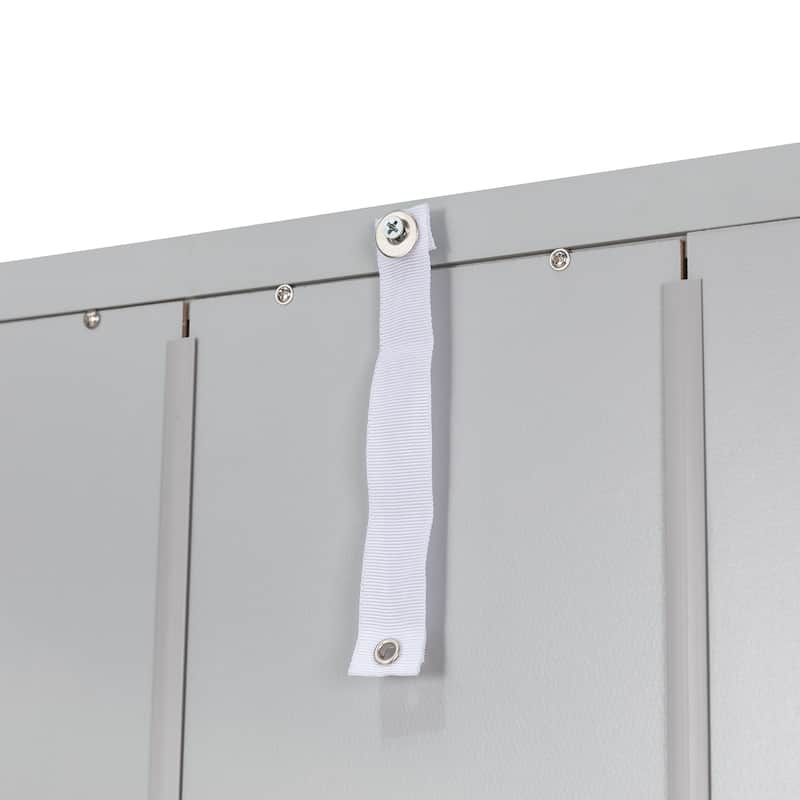Glitzhome 5.7FT Modern Gray Bathroom Cabinet Spacesaver