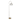 62 in. Metal Floor Lamp w/ Slim-line Arched Design and Crystal Bling Shade