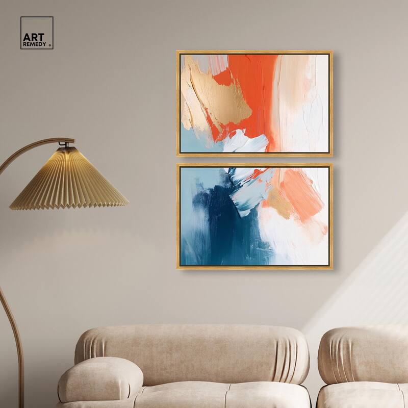 Orange Infusion II Canvas Set of 2 by Art Remedy