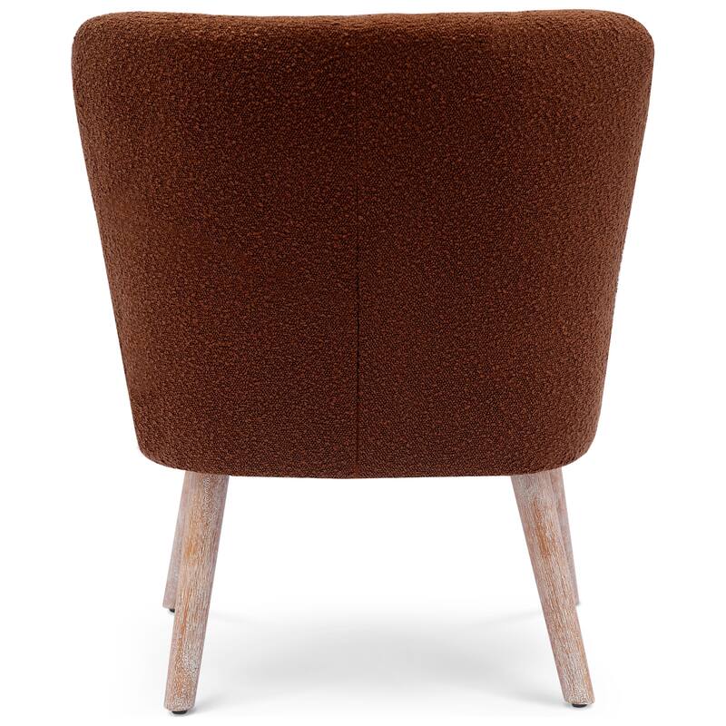 Boucle Polyester Upholstered Living Room Set - Stain Resistant (2-Piece Set)
