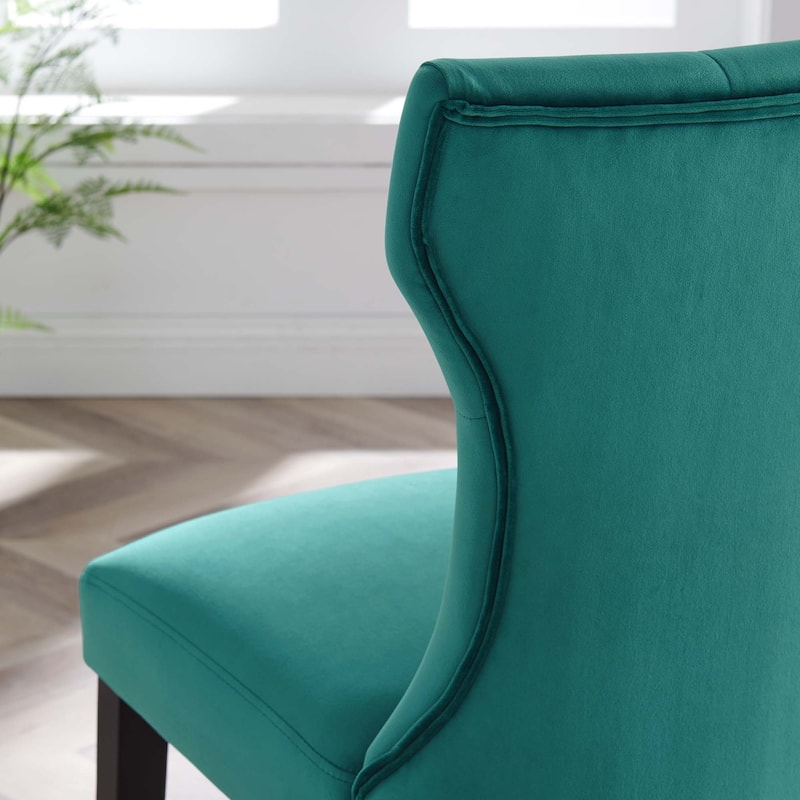 Silhouette Performance Velvet Dining Chairs - Set of 2 - N/A