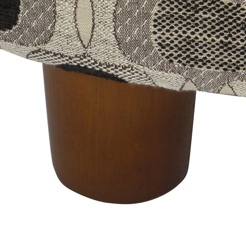 Porch & Den Ames Black Geo Round Storage Ottoman