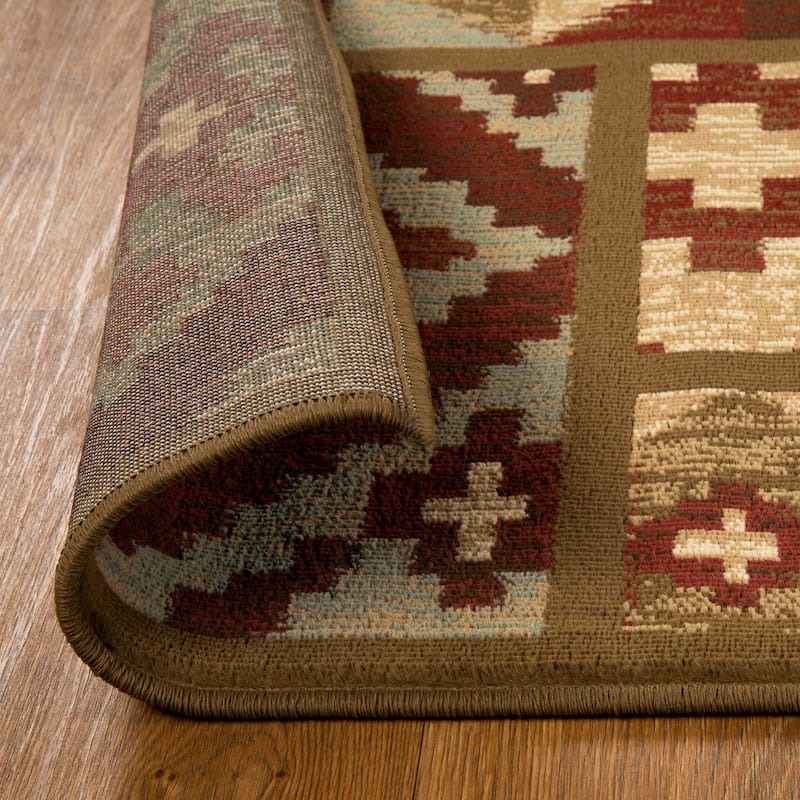 Superior Southwestern Color Rustic Power-Loomed Indoor Area Rug