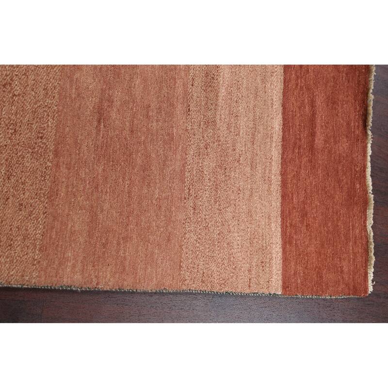 Modern Oriental Gabbeh Kashkoli Runner Rug Wool Hand-knotted Carpet - 2'7" x 10'3"