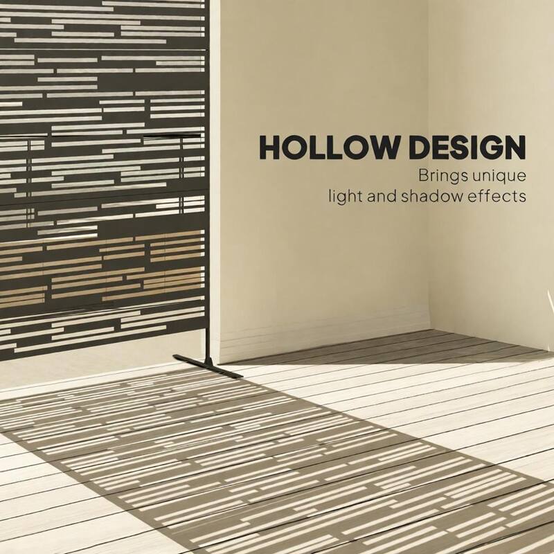 GDFStudio Outdoor Orin Steel Outdoor Privacy Screen with Trellis Function