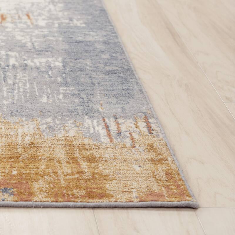 Alora Decor Sage Abstract Wool Area Rug