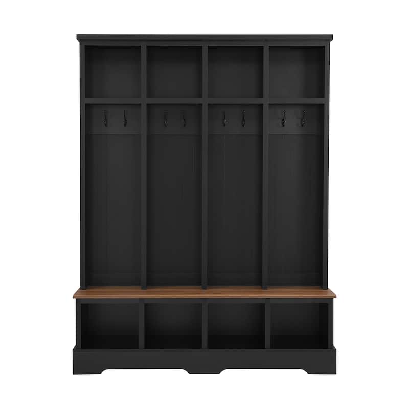 Farmhouse-Inspired 3-in-1 Entryway Organizer by Harper&Bright Designs