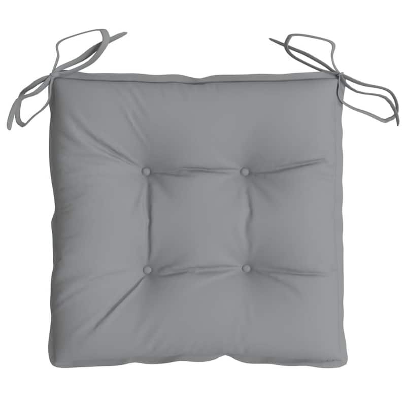 Kia Outdoor Cushion For Set of 2, Square Gray Oxford Fabric