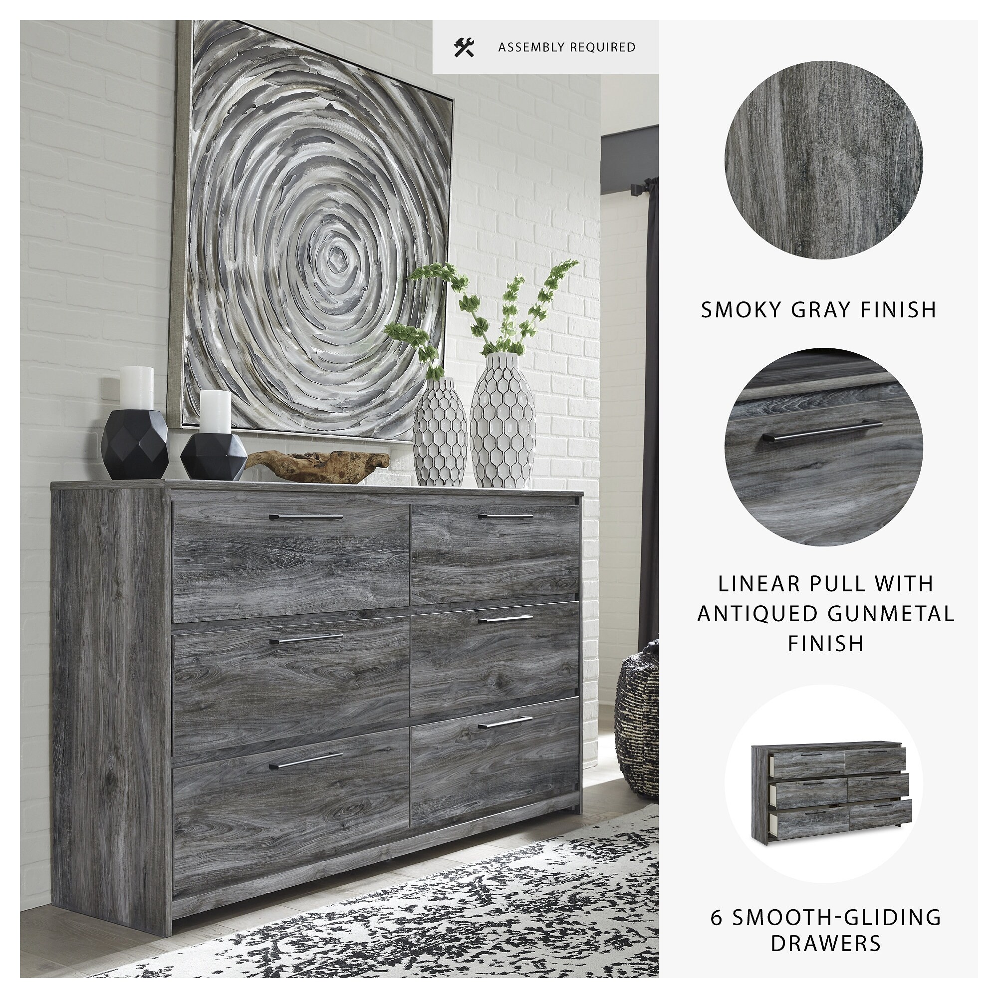 storm grey dresser Ashley Baystorm Chest pantsize-34