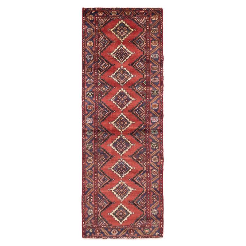 ECARPETGALLERY Hand-knotted Konya Anatolian Red Wool Rug - 3'2 x 9'7