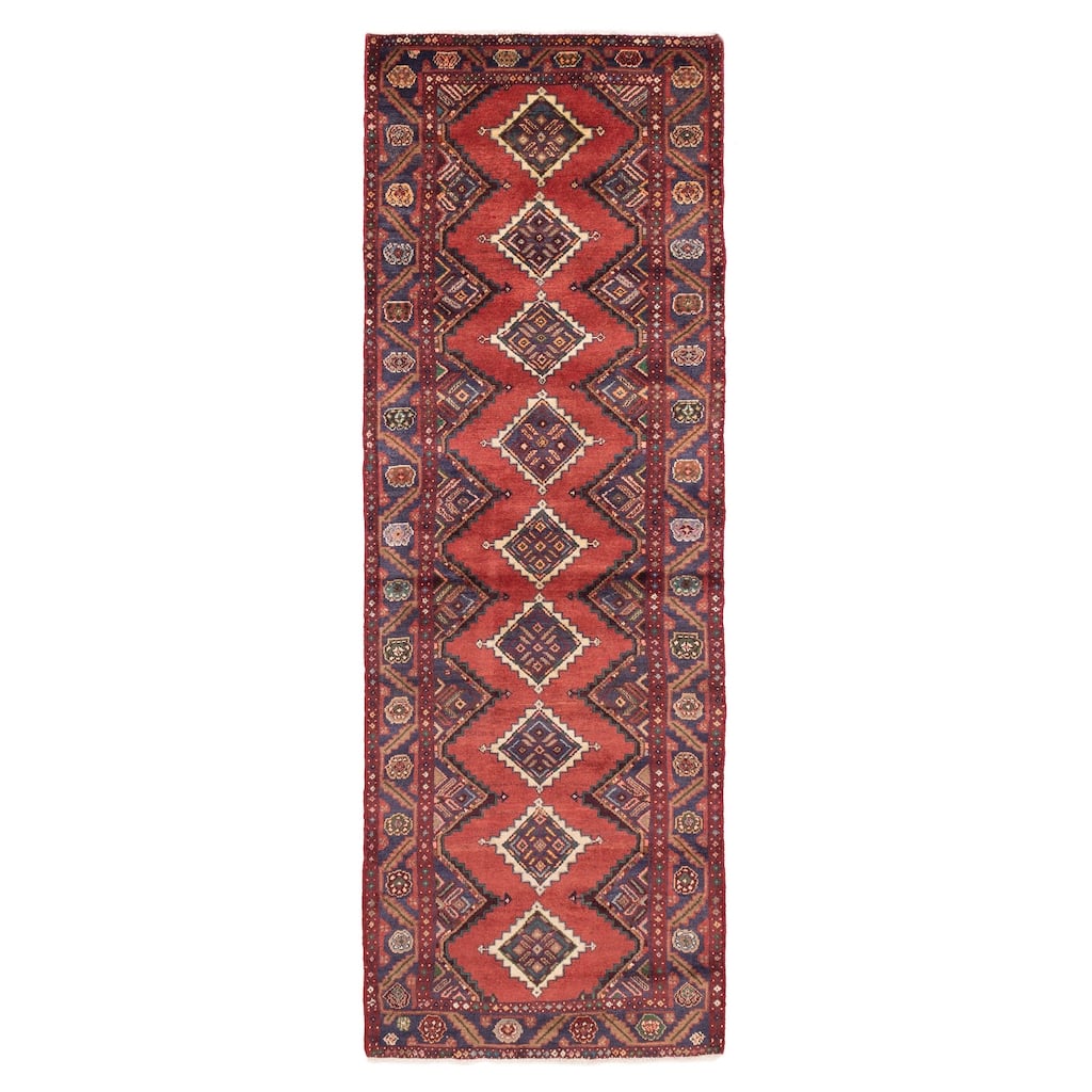ECARPETGALLERY Hand-knotted Konya Anatolian Red Wool Rug - 3'2 x 9'7