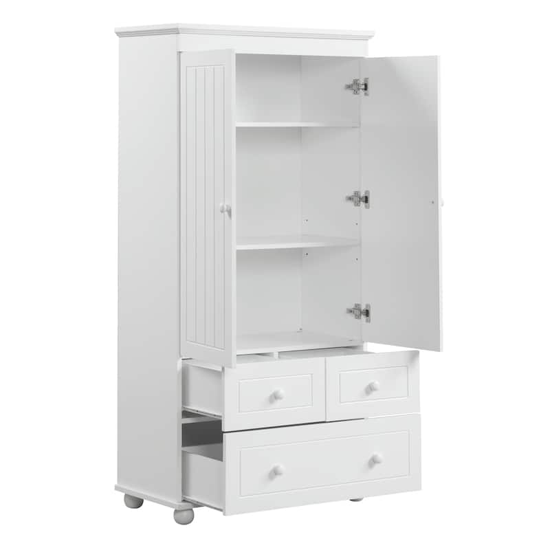 Modern Wooden Bathroom Linen Cabinet