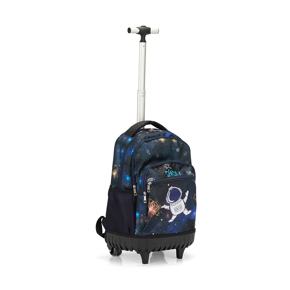18 kids rolling backpack lunch bag Tilami 19 inch with Lunchbox Wheeled Laptop Backpack, Turtle Blue and ice pack 3pcs Kids Rolling Backpack Set