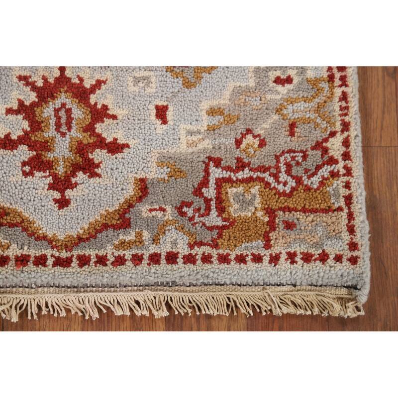 Geometric Kazak Indian Foyer Rug Handmade Wool Carpet - 2'0" x 3'0"