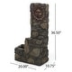 preview thumbnail 3 of 9, Aza Outdoor Tier Sun Fountain Outdoor 2 by Christopher Knight Home