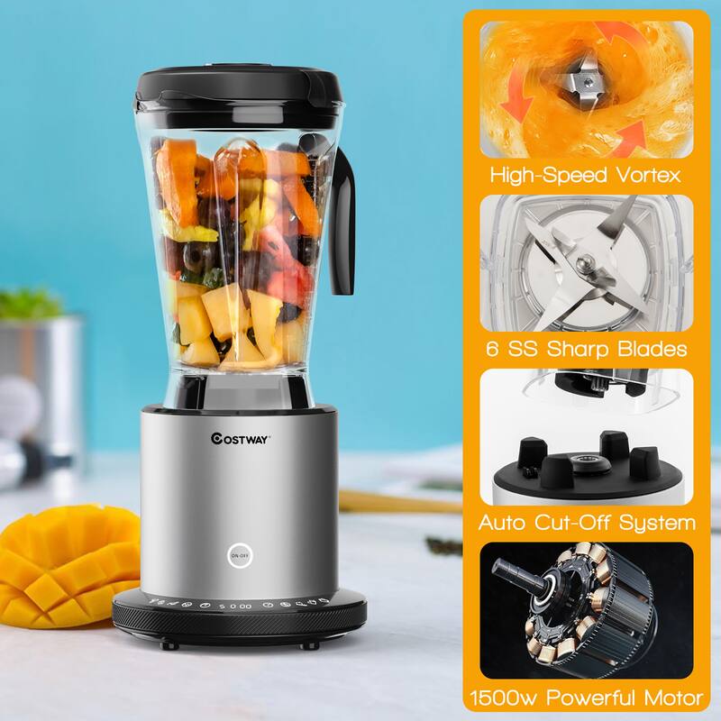 Costway 1500W Countertop Blender Smoothie Maker High Power Blender w/ - See details