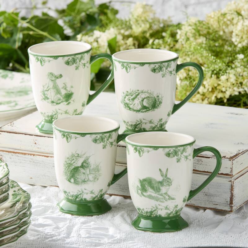 Certified International Le Jardin set of 4 Mug 16oz 4 asst