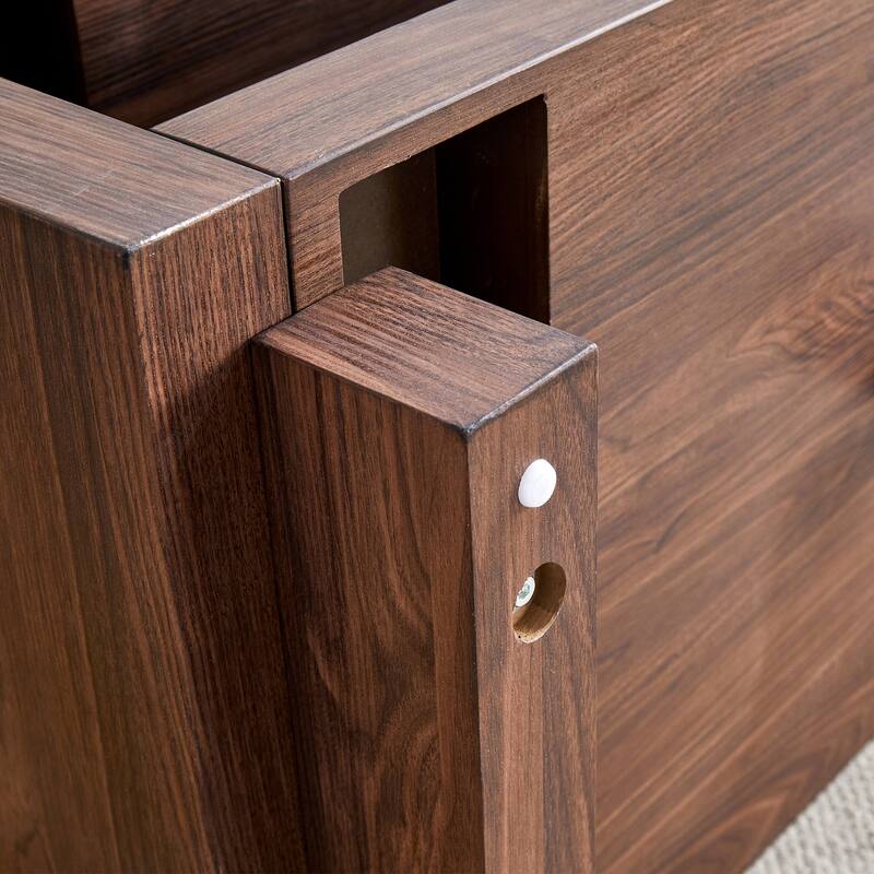 Modern Minimalist MDF Rectangular Coffee Table, 47.2*23.6*18 Inches