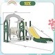 preview thumbnail 42 of 43, Toddler Slide and Swing Set 5 in 1, Kids Playground Climber Slide Playset with Telescope, Freestanding Combination