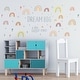 preview thumbnail 2 of 14, Walplus Colorful Rainbows Dream Big Kids Wall Stickers Nursery Décor