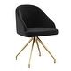 preview thumbnail 34 of 75, Martha Stewart Upholstered Stationary Swivel Home Office Chair
