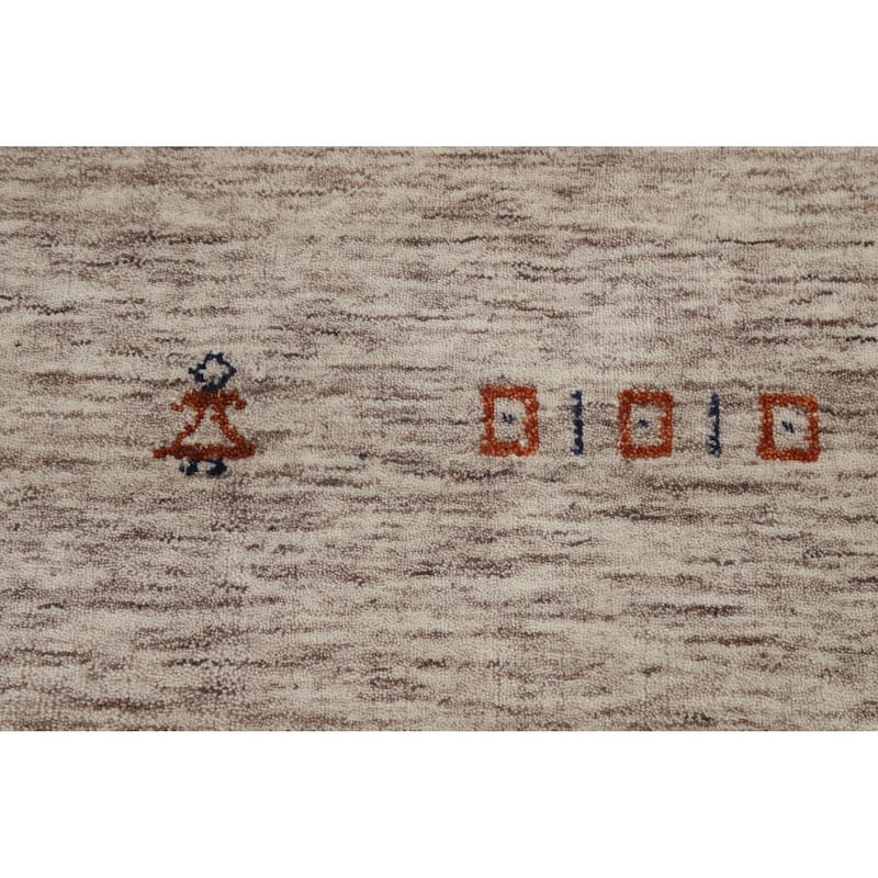Gabbeh Oriental Rug Handmade Wool Carpet - 3'10" x 5'9"