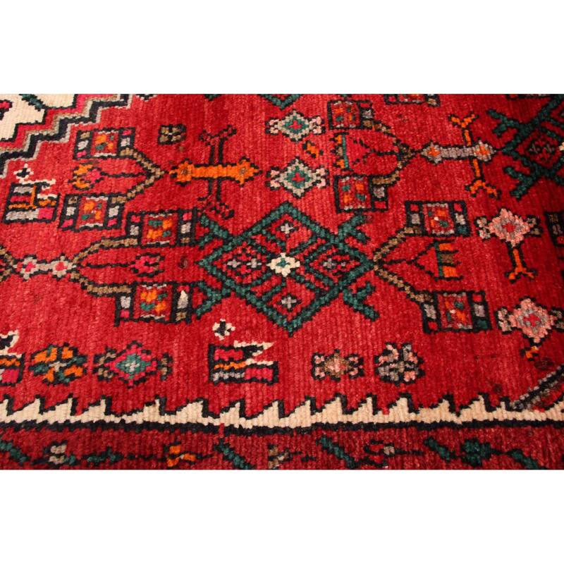ECARPETGALLERY Hand-knotted Andelz Red Wool Rug - 4'5 x 8'2