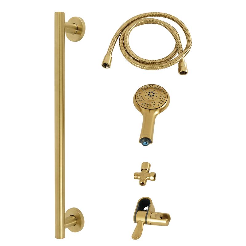 Kingston Brass KAK154.D Made to Match 1.8 GPM Multi Function Vilbosch - Brushed Brass