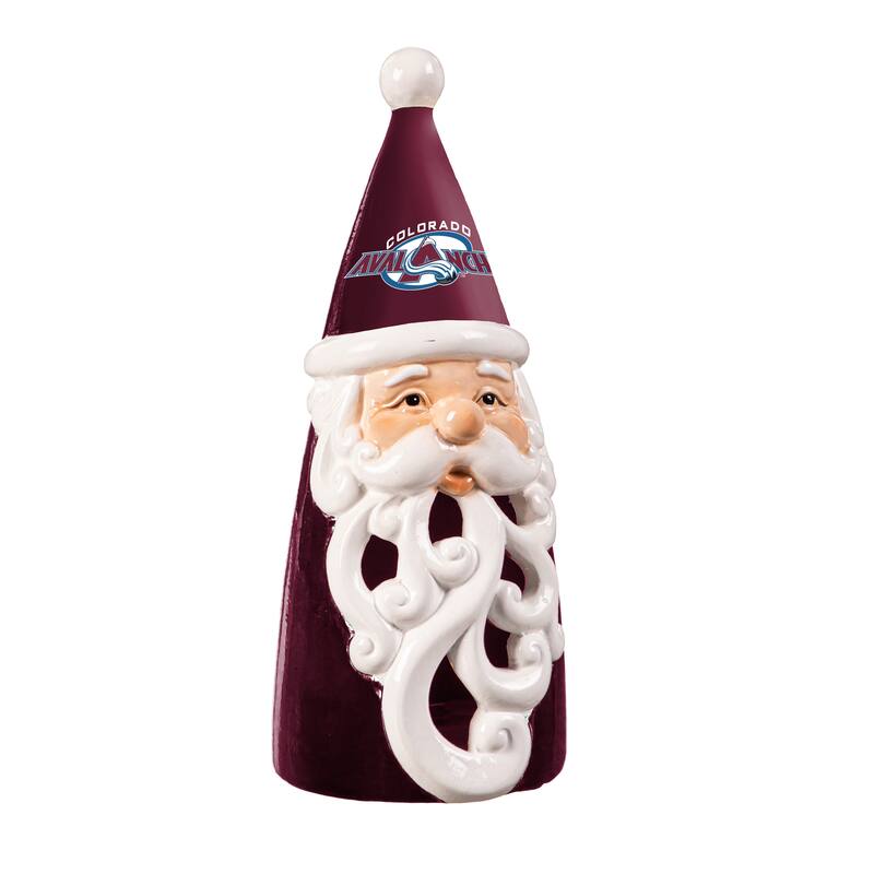 Colorado Avalanche Santa LED Garden Statuary, 8"
