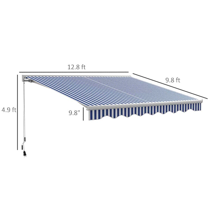 13' x 10' motorized retractable awning