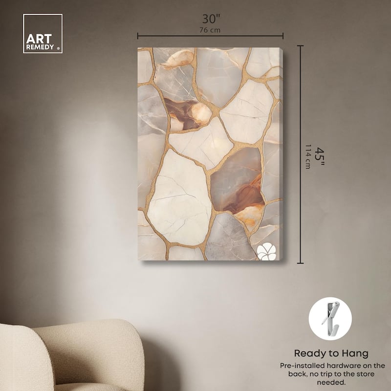 Textured Earthy Tones I Canvas by Art Remedy, Gallery Wrapped