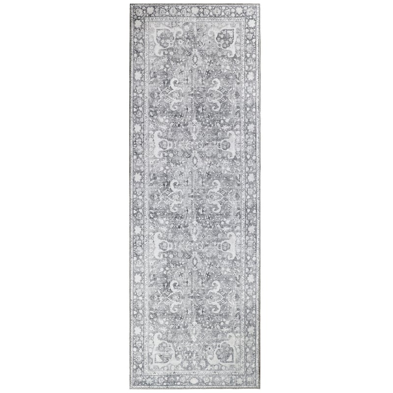 Superior Distressed Oriental Bohemian Indoor Polyester Area Rug