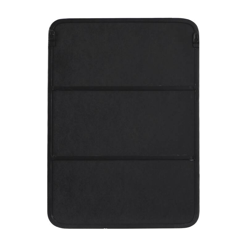 Metal 1 Shelf Wall Mirror - Black or Gold - CosmoLiving by Cosmopolitan