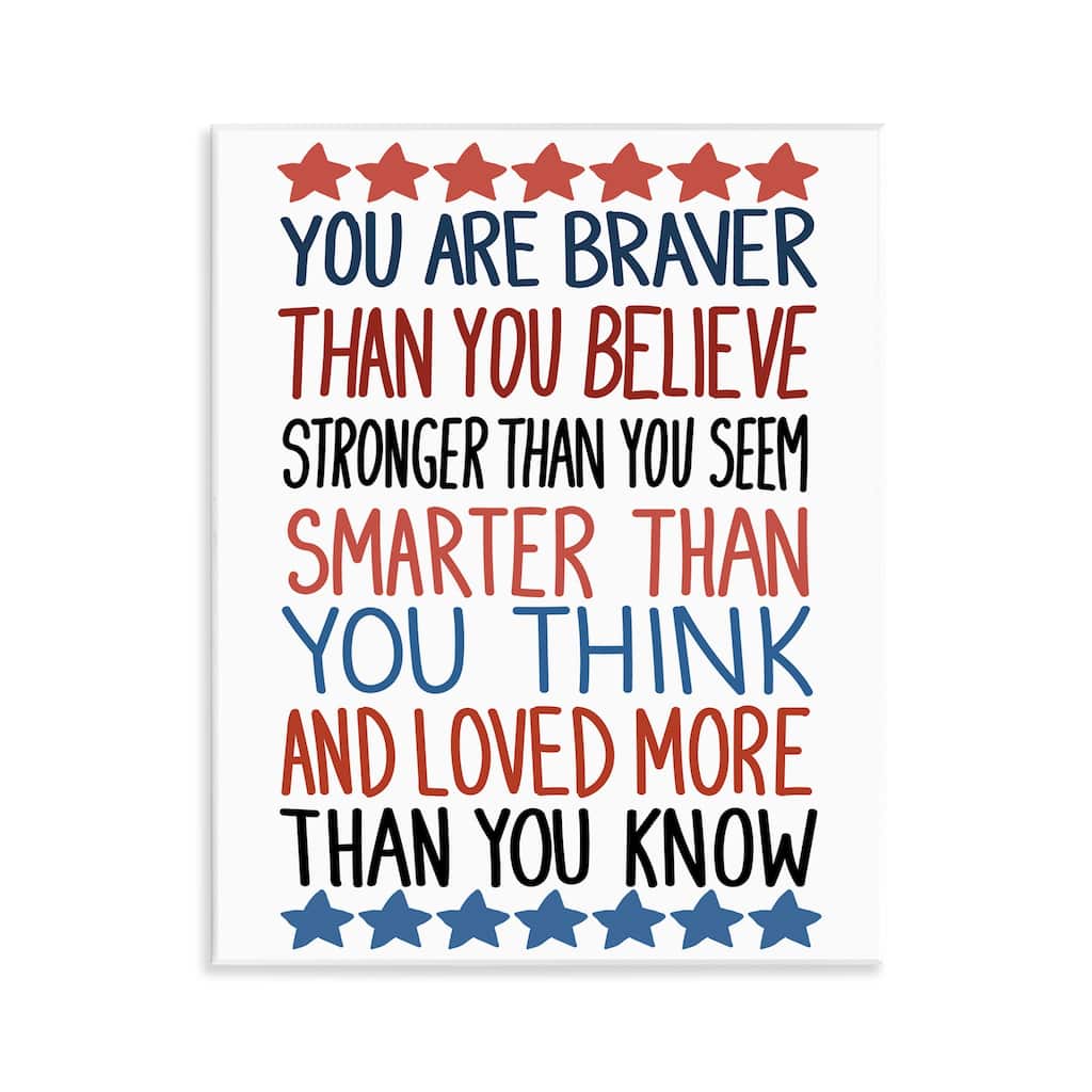 Stupell Bold Self Confidence Phrases Wall Plaque Art Design By Sweet Melody Designs